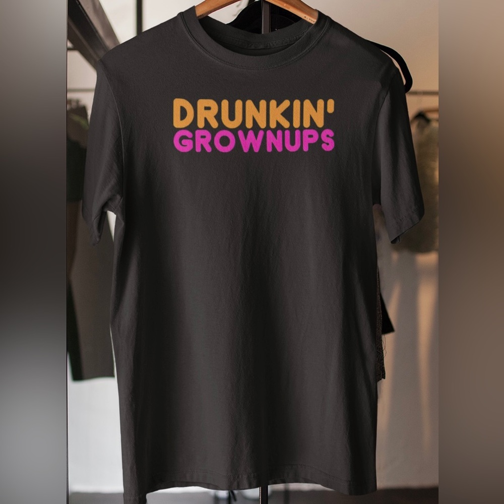 Drunkin’ GrownUps | Dunkin’ Donuts Men’s Black Tee NWT